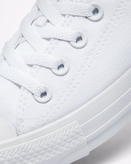 Biele Monochromatické Skľučovadlo Taylor All Star Classic Converse