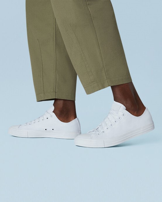 Biele Monochromatické Skľučovadlo Taylor All Star Classic Converse