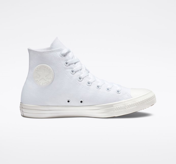 Biele Monochromatické Converse Skľučovadlo Taylor All Star Classic