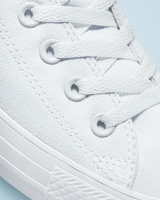 Biele Monochromatické Converse Skľučovadlo Taylor All Star Classic