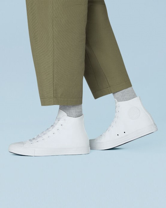 Biele Monochromatické Converse Skľučovadlo Taylor All Star Classic