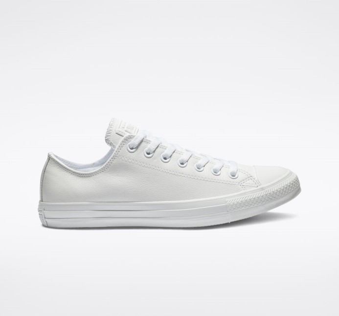 Converse Mono Biele Skľučovadlo Taylor All Star Koža
