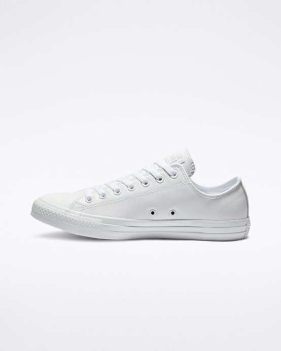 Converse Mono Biele Skľučovadlo Taylor All Star Koža