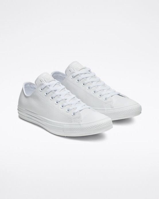 Converse Mono Biele Skľučovadlo Taylor All Star Koža
