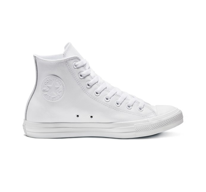 Converse Skľučovadlo Taylor Celohviezdna Koža Biela Monochromatická