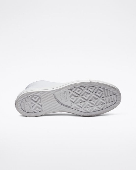 Converse Skľučovadlo Taylor Celohviezdna Koža Biela Monochromatická