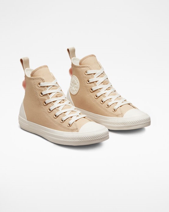 Ovsené Mlieko/egret/drzý Koral Converse Chuck Taylor All Star Tonálne Plátno