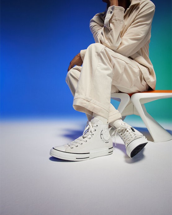 Converse Skľučovadlo Taylor All Star Grid Logo Vintage White
