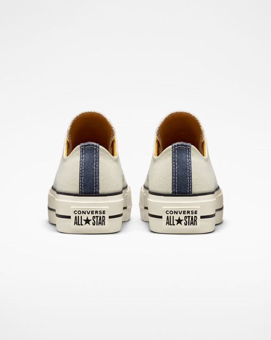 Chuck Taylor All Star Lift Platform Denim & Canvas Egret/navy/burned Honey Converse