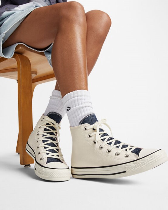 Egret/navy/summit Sage Converse Chuck Taylor All Star Denim