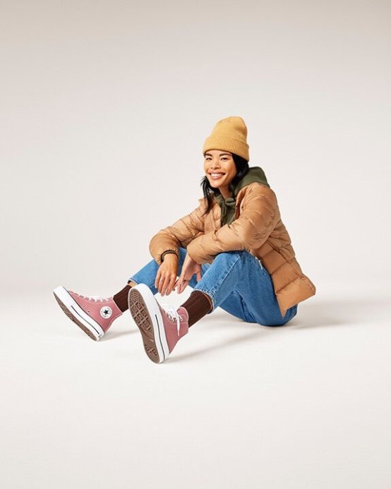Chuck Taylor All Star Lift Platforma Sezónna Farba Converse Sedlo/čierna/biela