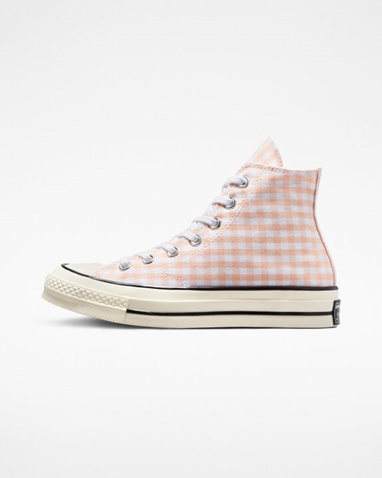 Drzý Koral/biely/egret Skľučovadlo 70 Gingham Converse