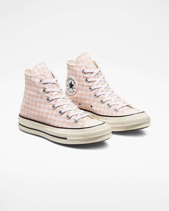 Drzý Koral/biely/egret Skľučovadlo 70 Gingham Converse