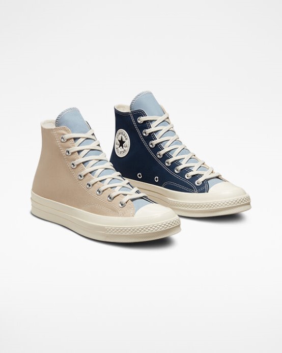 Navy/ovsené Mlieko/ocean Retreat Converse Skľučovadlo 70 Trojpanel