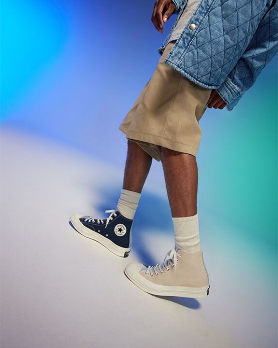 Navy/ovsené Mlieko/ocean Retreat Converse Skľučovadlo 70 Trojpanel