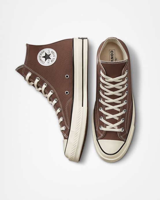 Zemitá Hnedá/egret/čierna Converse Skľučovadlo 70 Vintage Canvas