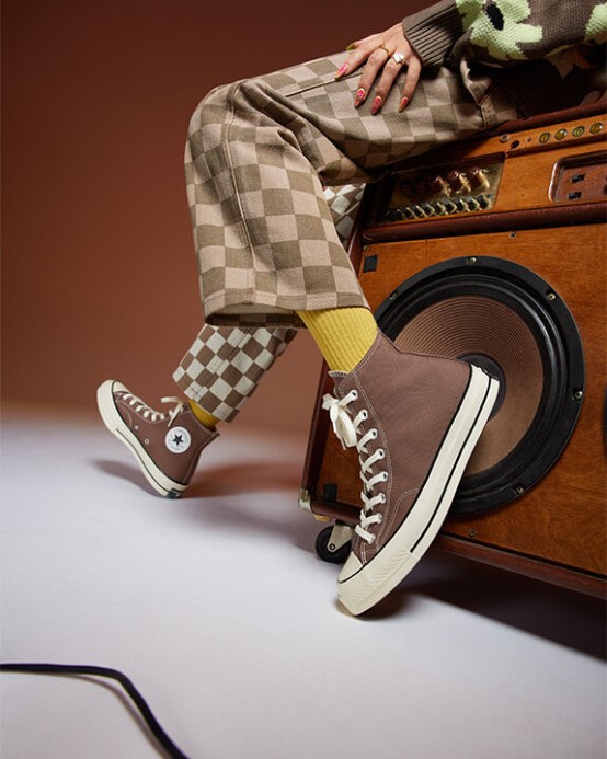 Zemitá Hnedá/egret/čierna Converse Skľučovadlo 70 Vintage Canvas
