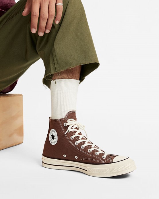Zemitá Hnedá/egret/čierna Converse Skľučovadlo 70 Vintage Canvas