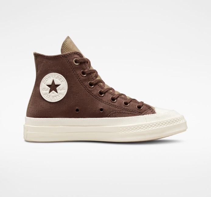 Converse Skľučovadlo 70 Stretch Manšestr Zemitá Hnedá/nomád Khaki