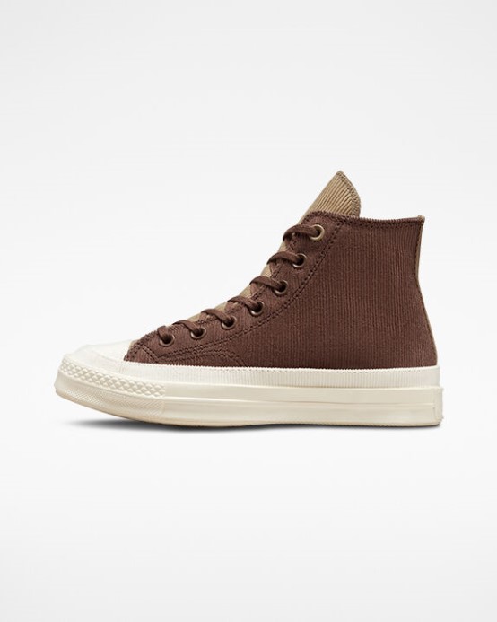 Converse Skľučovadlo 70 Stretch Manšestr Zemitá Hnedá/nomád Khaki