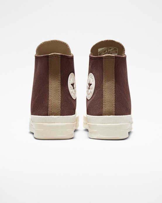 Converse Skľučovadlo 70 Stretch Manšestr Zemitá Hnedá/nomád Khaki