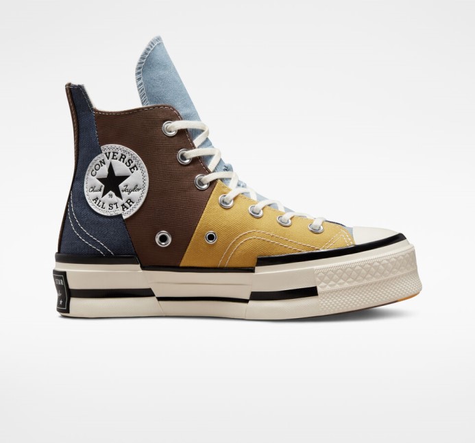 Skľučovadlo 70 Plus Materiál Mashup Converse Zemitá Hnedá/námornícka