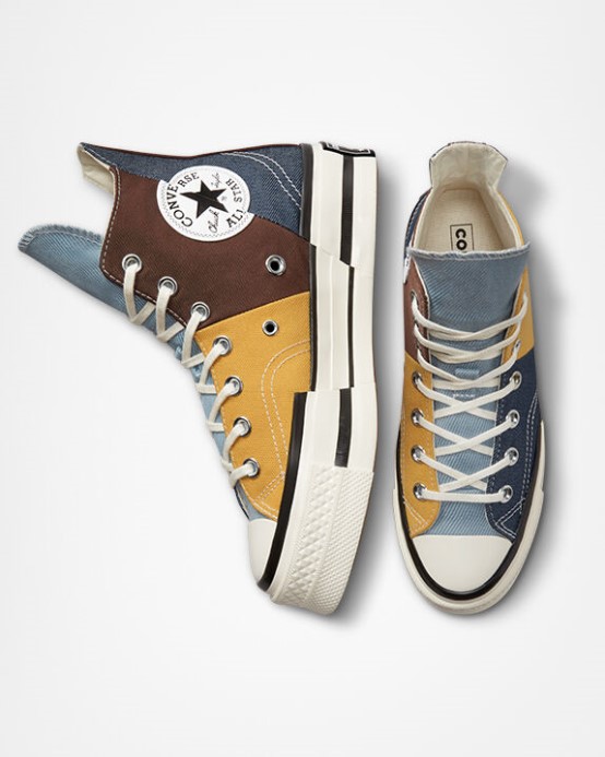 Skľučovadlo 70 Plus Materiál Mashup Converse Zemitá Hnedá/námornícka