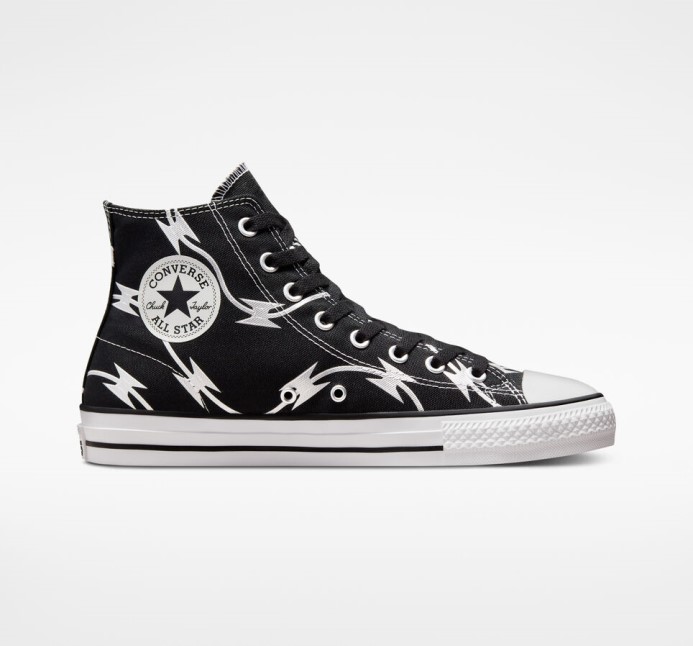 čierna/čisto Strieborná/biela Proti Skľučovadlo Taylor All Star Pro žiletkový Drôt Converse