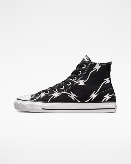 čierna/čisto Strieborná/biela Proti Skľučovadlo Taylor All Star Pro žiletkový Drôt Converse