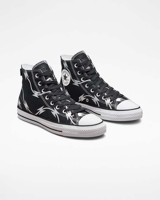 čierna/čisto Strieborná/biela Proti Skľučovadlo Taylor All Star Pro žiletkový Drôt Converse