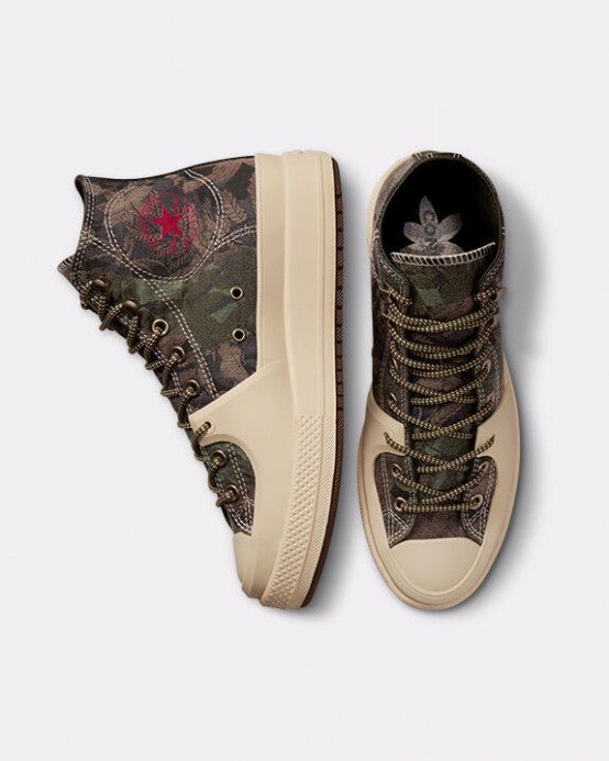 Ovsené Mlieko/pražené/trávnaté Converse Chuck Taylor All Star Konštrukt čierna Radosť