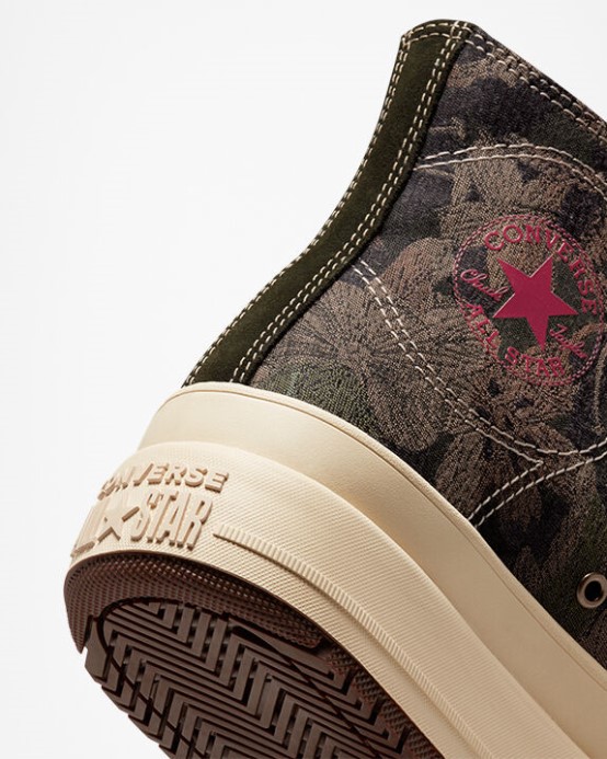 Ovsené Mlieko/pražené/trávnaté Converse Chuck Taylor All Star Konštrukt čierna Radosť
