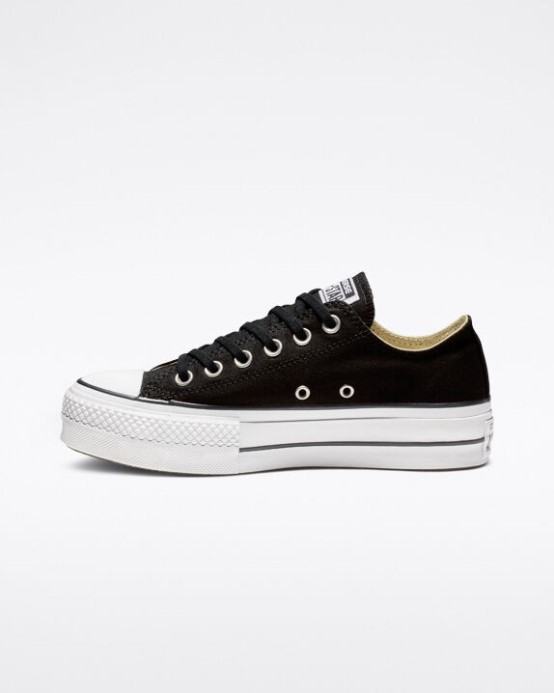 Converse Skľučovadlo Taylor All Star Lift Platform Canvas Black/white