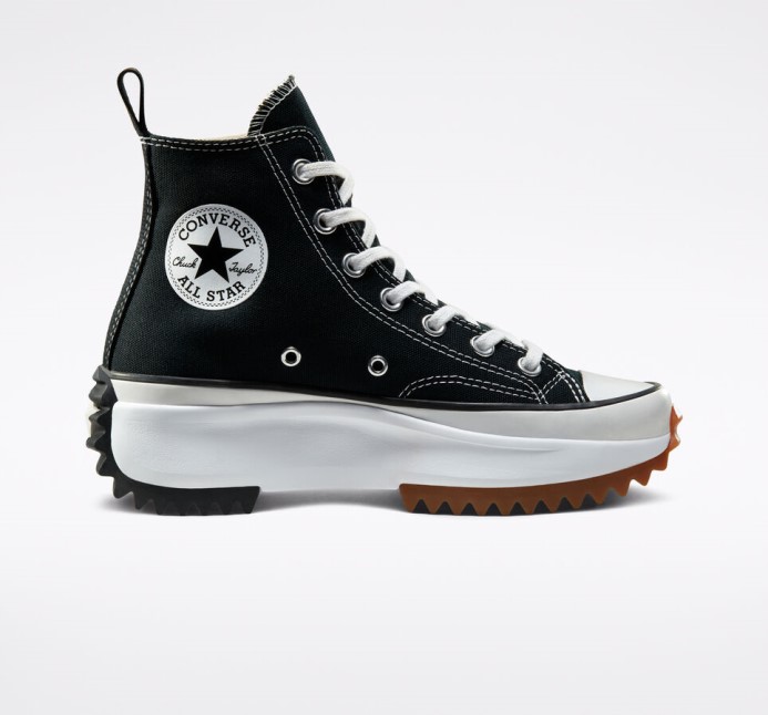 Black/white/gum Run Star Hike Platform Converse
