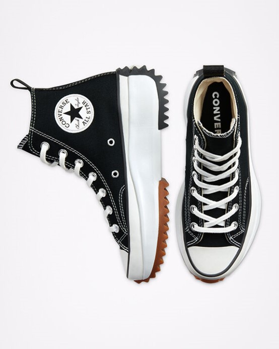 Black/white/gum Run Star Hike Platform Converse
