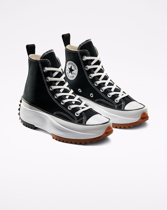 Black/white/gum Run Star Hike Platform Converse