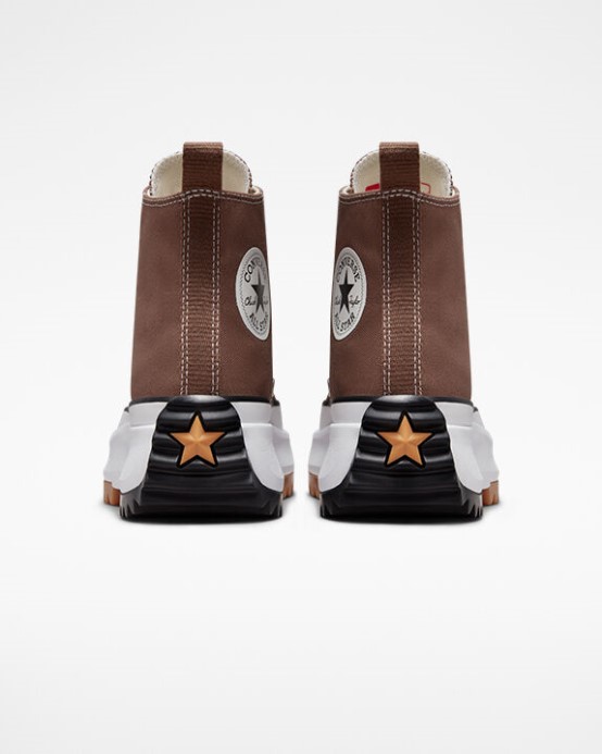 Zemitá Hnedá/čierna/biela Beh Star Hike Platforma Converse