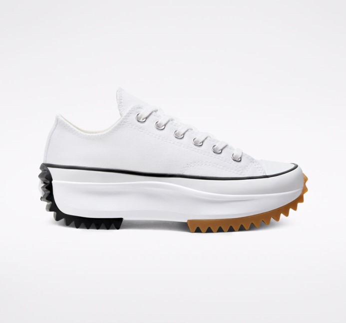 White/black/gum Converse Run Star Hike Platform
