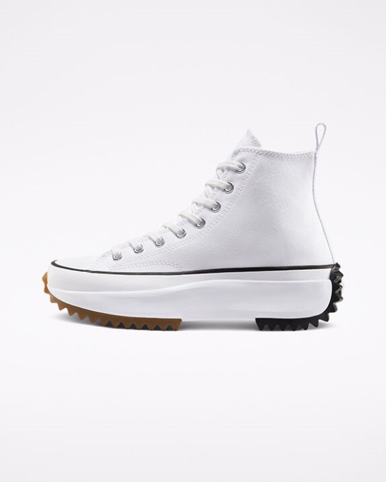 Converse White/black/gum Run Star Hike Platform