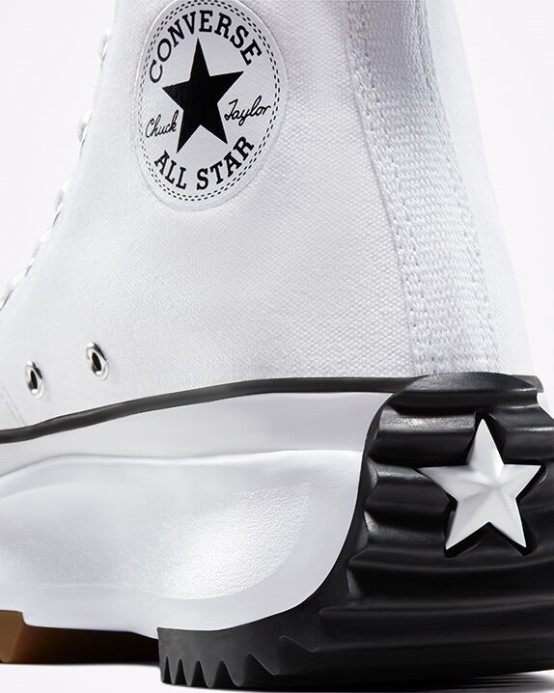 Converse White/black/gum Run Star Hike Platform