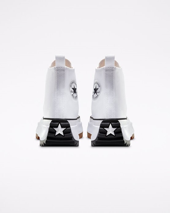 Converse White/black/gum Run Star Hike Platform