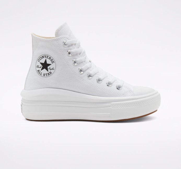 Chuck Taylor All Star Move Platforma Biela/prírodná Slonovina/čierna Converse