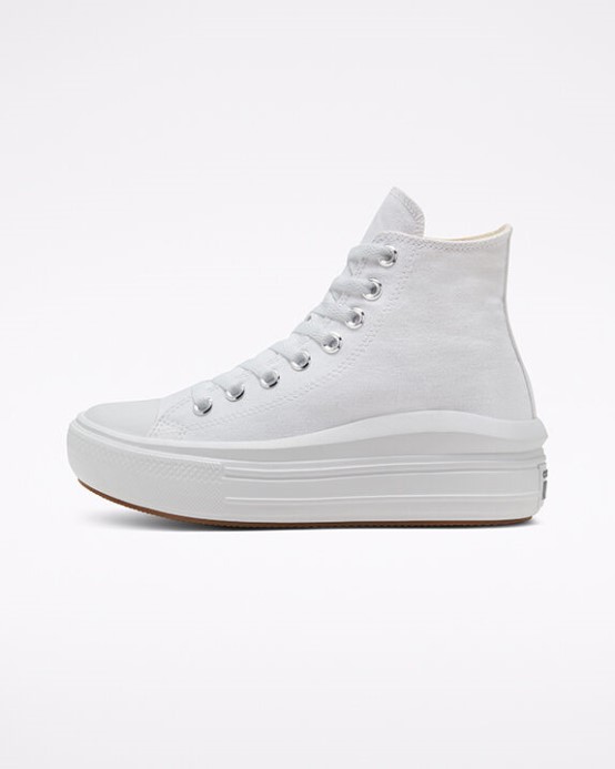 Chuck Taylor All Star Move Platforma Biela/prírodná Slonovina/čierna Converse