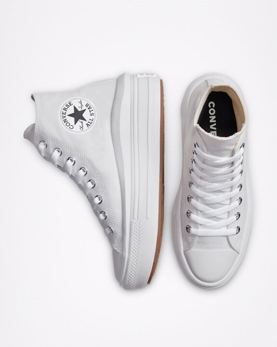 Chuck Taylor All Star Move Platforma Biela/prírodná Slonovina/čierna Converse