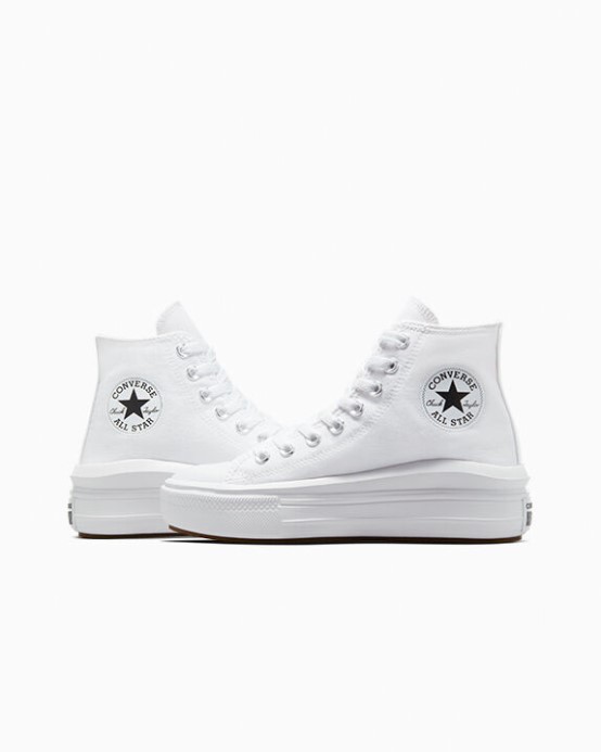 Chuck Taylor All Star Move Platforma Biela/prírodná Slonovina/čierna Converse