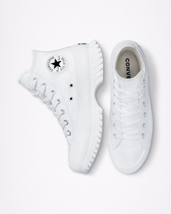 Skľučovadlo Converse White/egret/black Taylor All Star Lugged 2.0 Koža