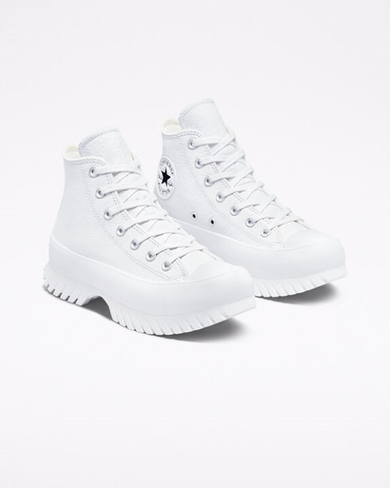 Skľučovadlo Converse White/egret/black Taylor All Star Lugged 2.0 Koža