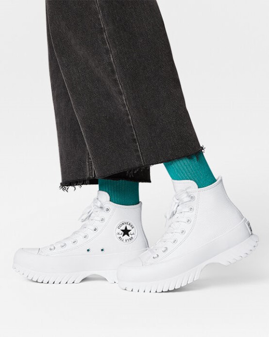 Skľučovadlo Converse White/egret/black Taylor All Star Lugged 2.0 Koža
