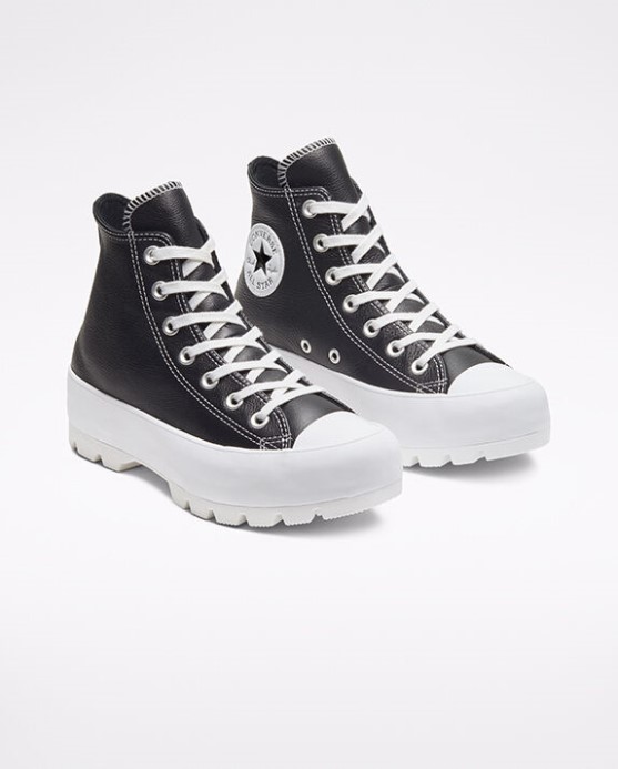 Chuck Taylor All Star Lugged Koža Converse čierna/biela