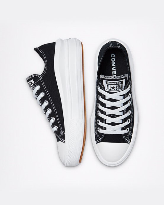 čierno/biele Converse Skľučovadlo Taylor All Star Move Platform